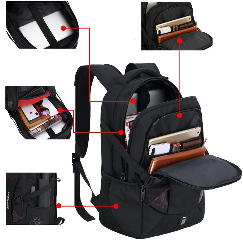 USB charging anti-theft Waterproof Laptop backpack