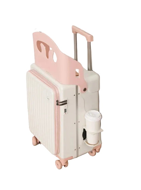 20" Carry-On Suitcase with Fold Away Chair