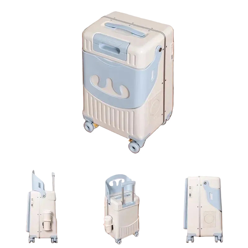 20" Carry-On Suitcase with Fold Away Chair