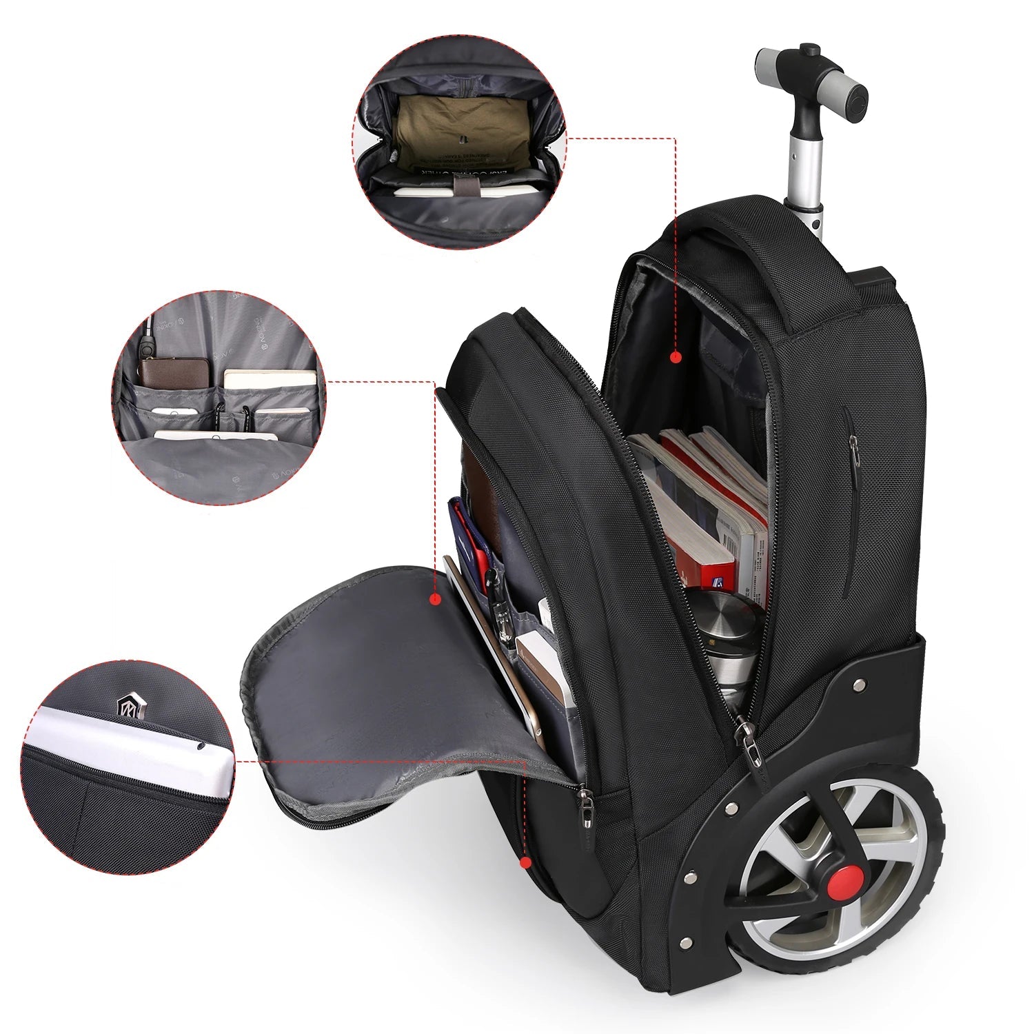 Rolling Luggage Backpack/Suitcase