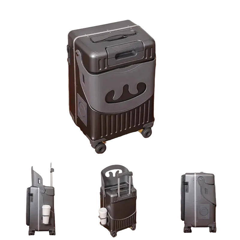 20" Carry-On Suitcase with Fold Away Chair