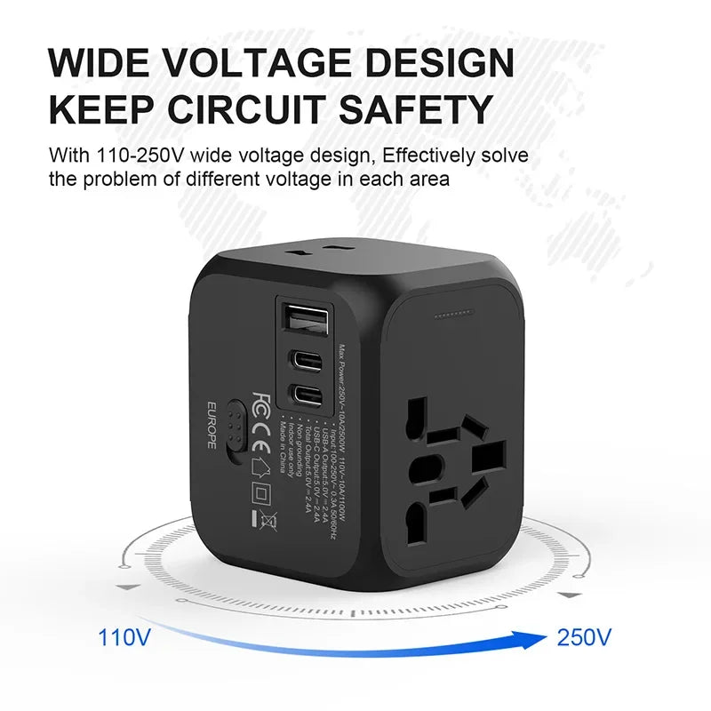 Universal Multi Socket Travel Adapter