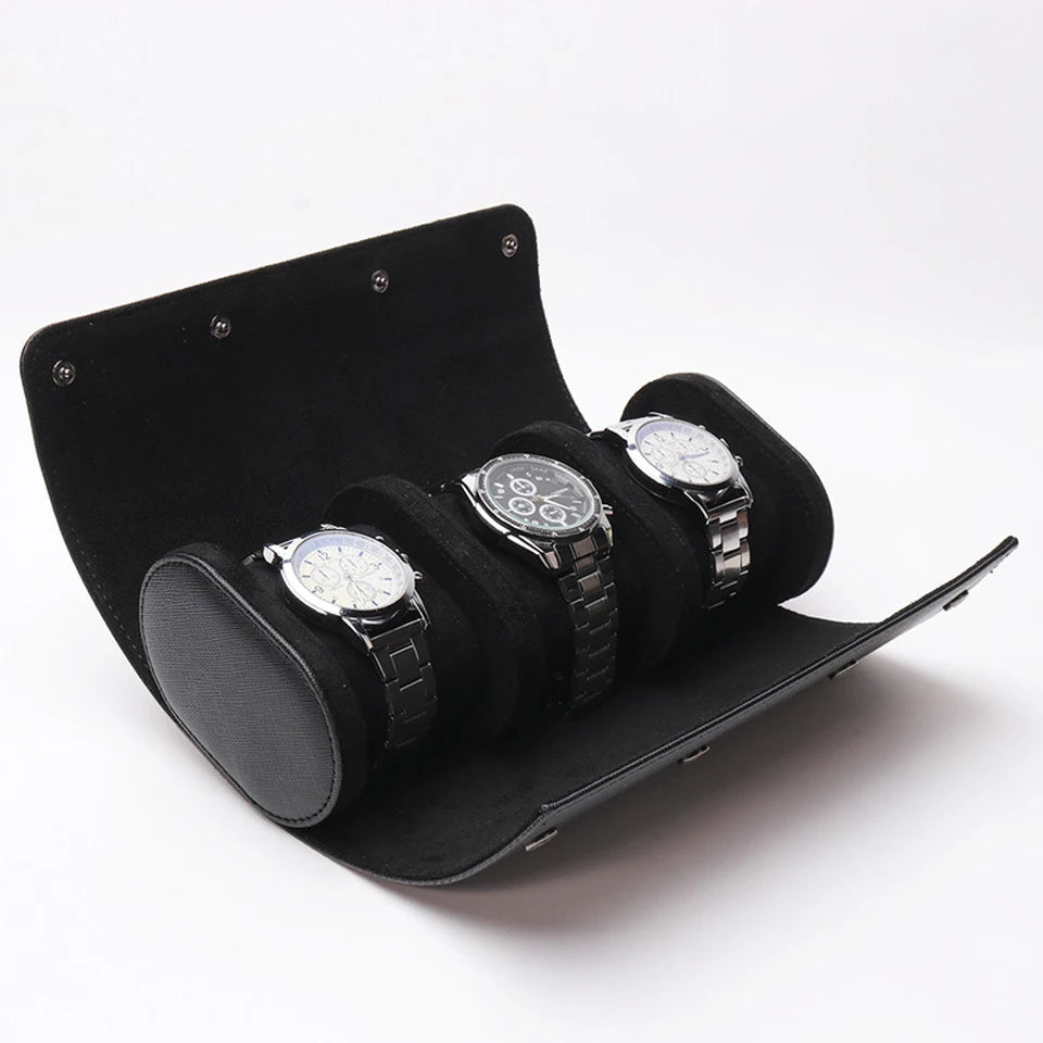 Leather Travel Watch Roll (single, double and triple)