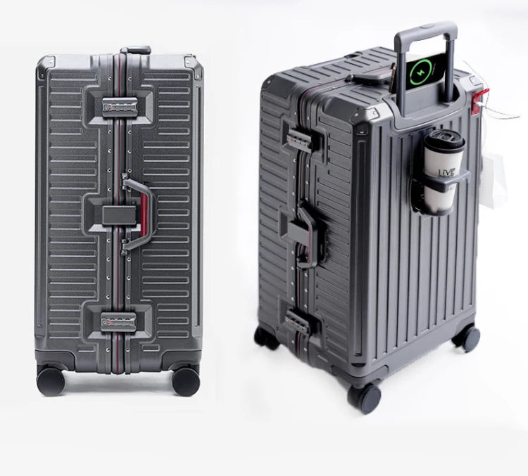 Aluminium Trolley Case With USB Charging Port