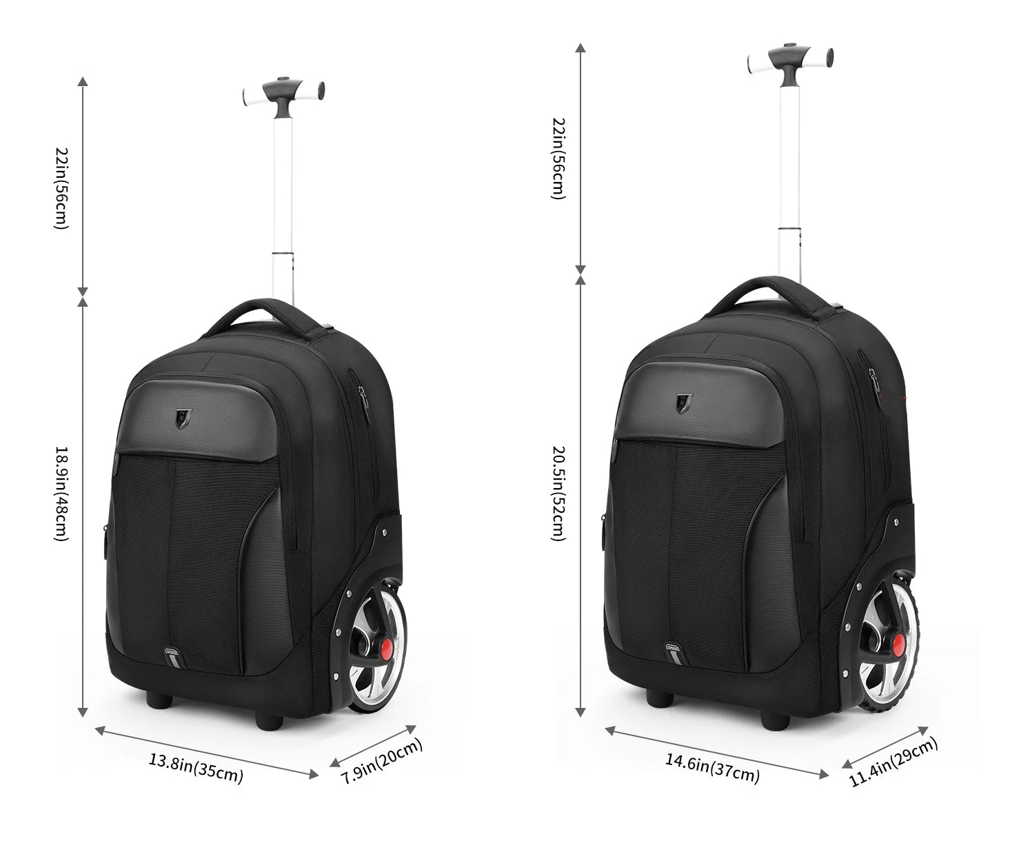 Rolling Luggage Backpack/Suitcase