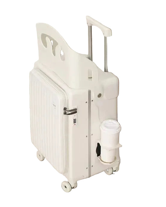 20" Carry-On Suitcase with Fold Away Chair