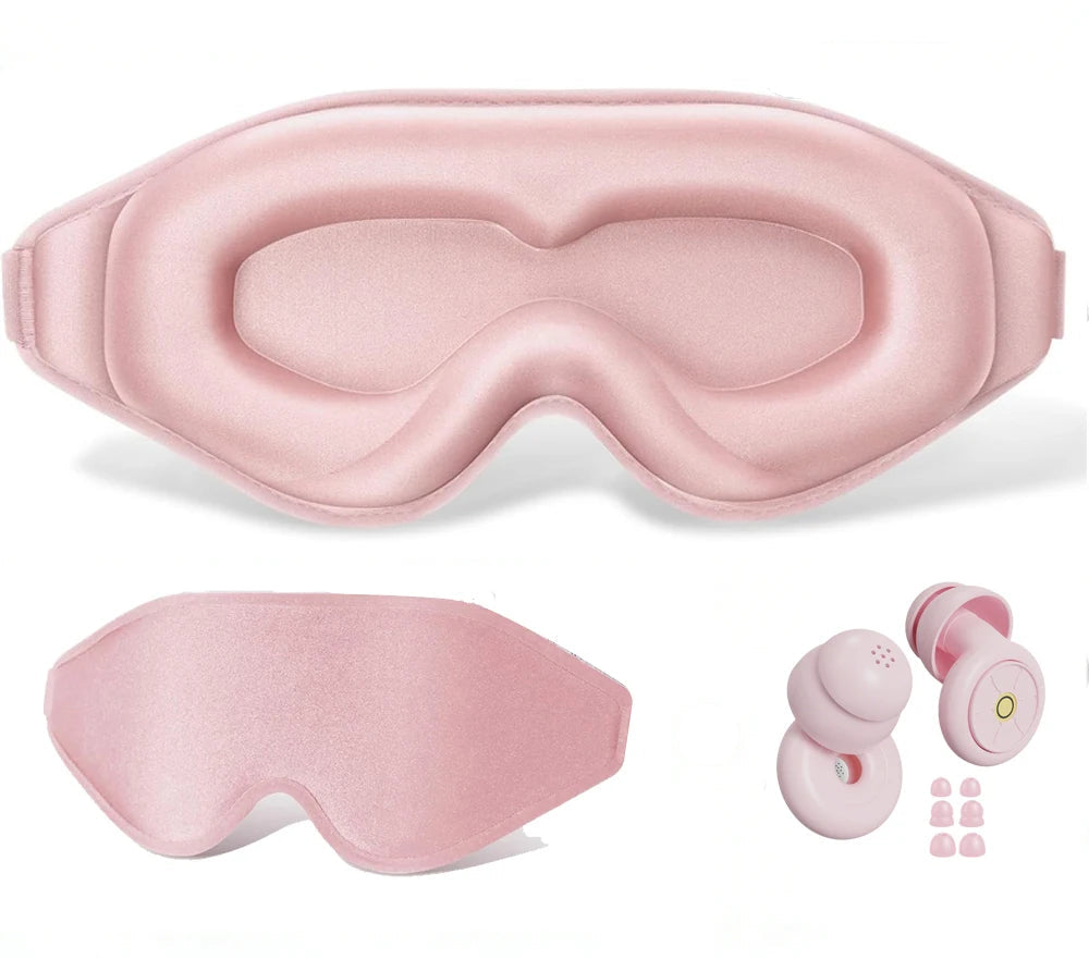 Black Out Eye Mask + Noise Cancelling Earplugs