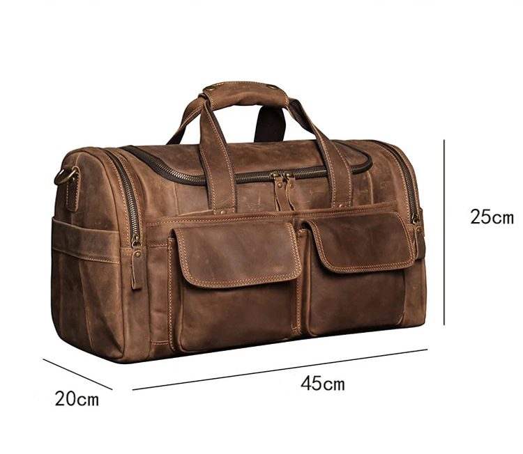 Leather Hand Luggage Bag