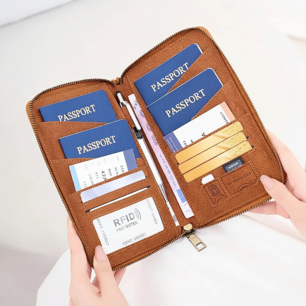 RFID Blocking Passport Wallet