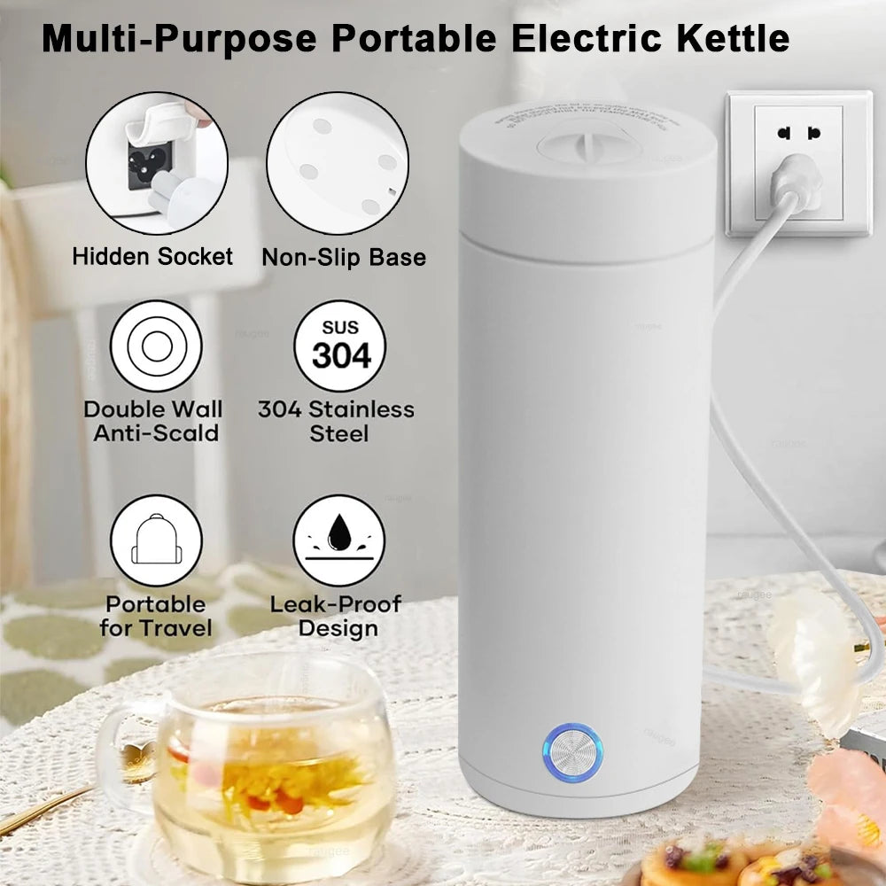 Electric Stainless Steel Travel Kettle
