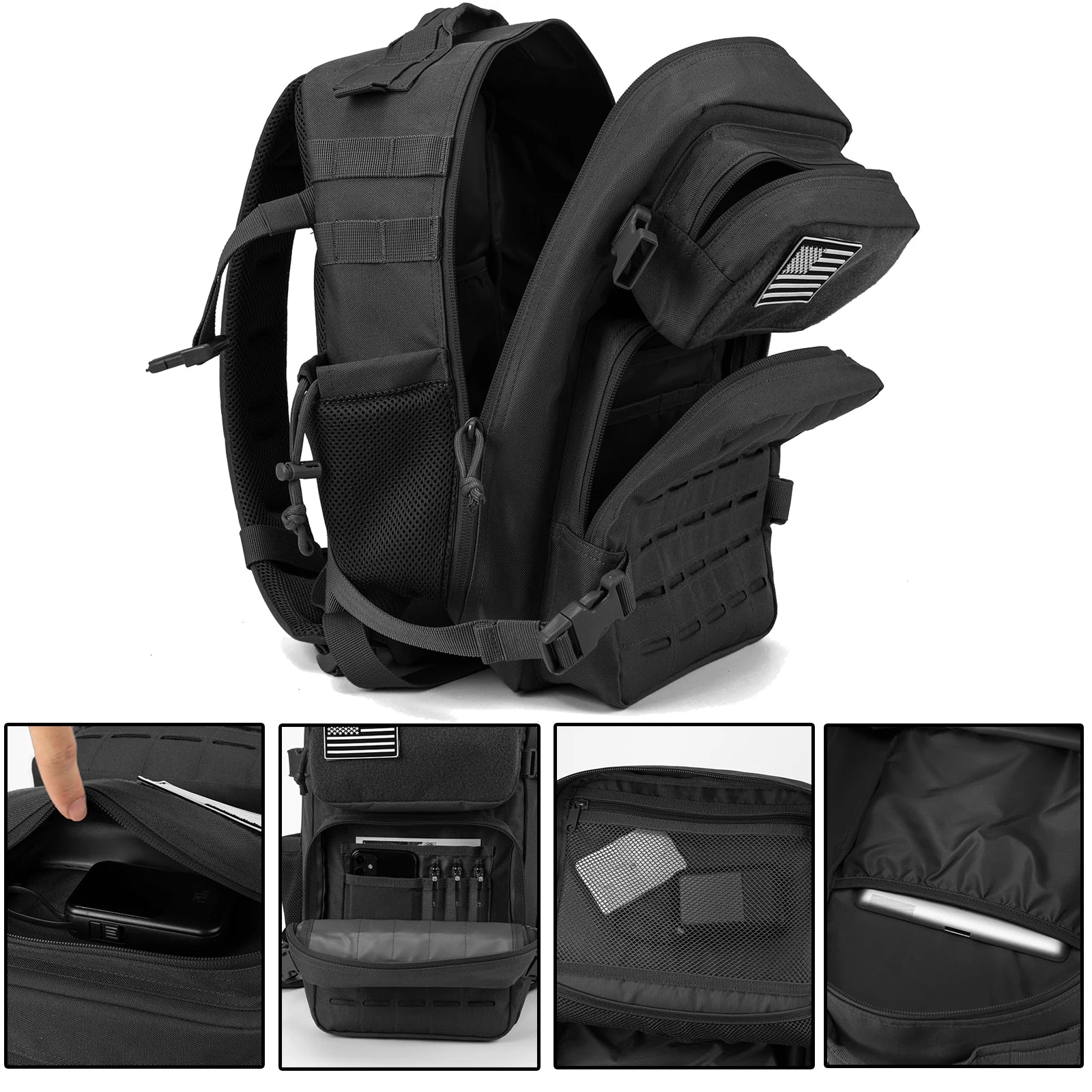25L Tactical MOLLE Backpack
