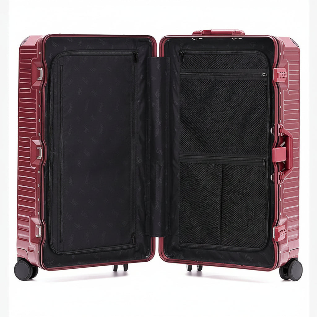 Aluminium Trolley Case With USB Charging Port
