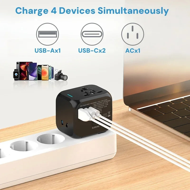 Universal Multi Socket Travel Adapter