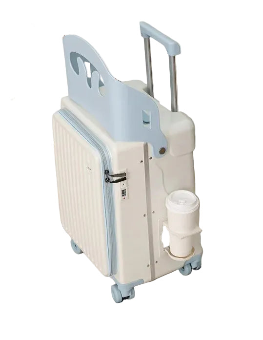 20" Carry-On Suitcase with Fold Away Chair