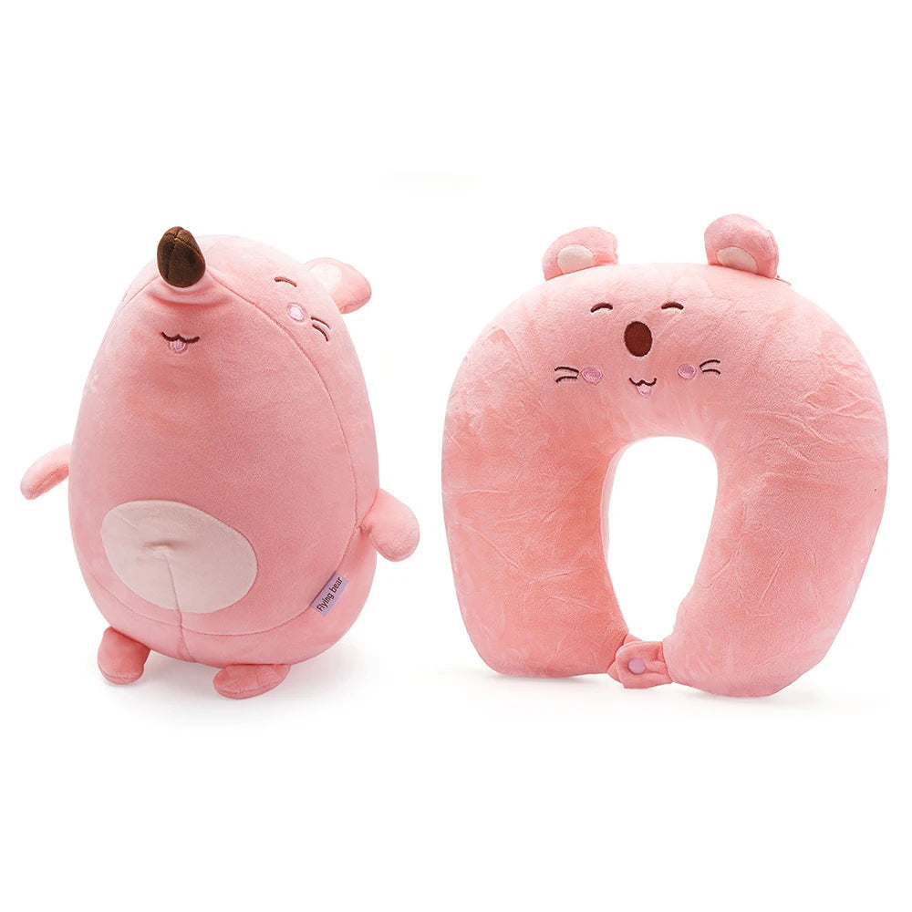 Children's Fluffy Animal Travel Pillows